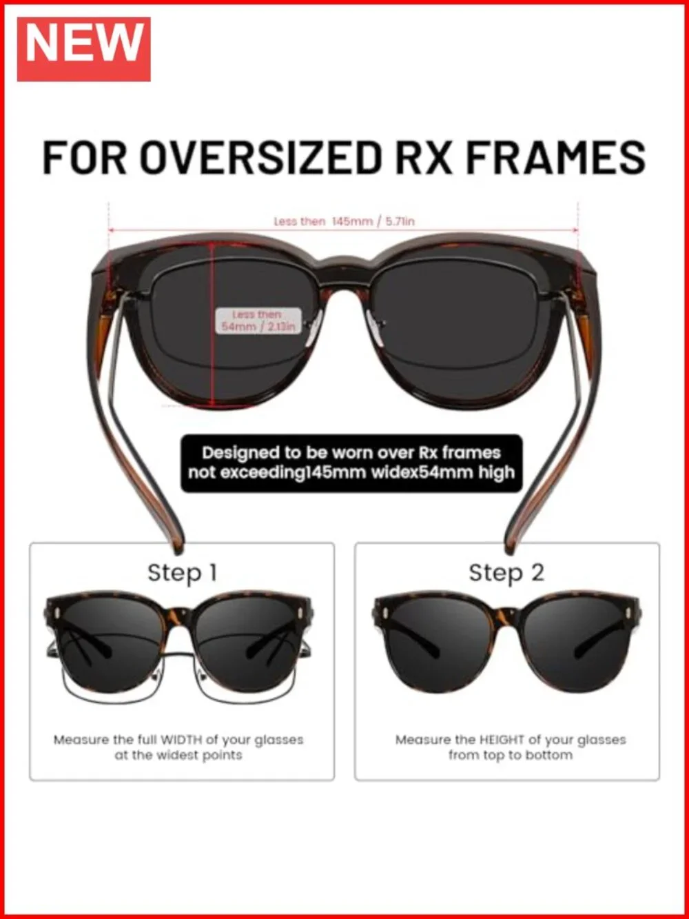 Oversized Polarized Fit Over Glasses Sunglasses UV400 Driving